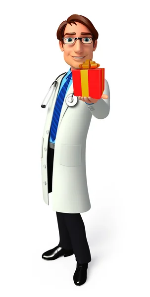 Joven Doctor con — Foto de Stock