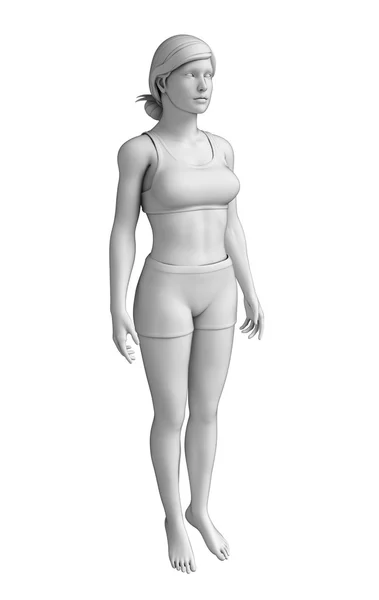 女性の身体のアートワーク — ストック写真