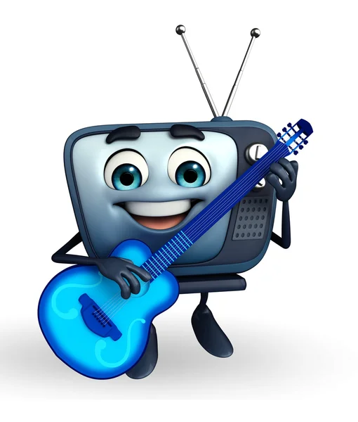 Personaje de TV con guitarra —  Fotos de Stock