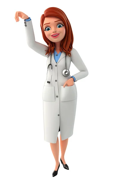 Young Doctor with holding pose — Stock Photo, Image