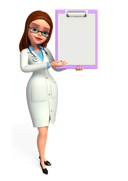 Young Doctor with notepad — Stock Photo, Image