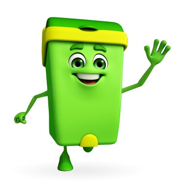 Çöp Kovası karakter çalışıyor