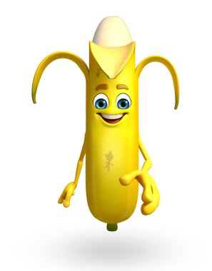 Çizgi film karakteri muz meyve