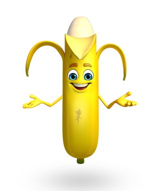 Çizgi film karakteri muz meyve