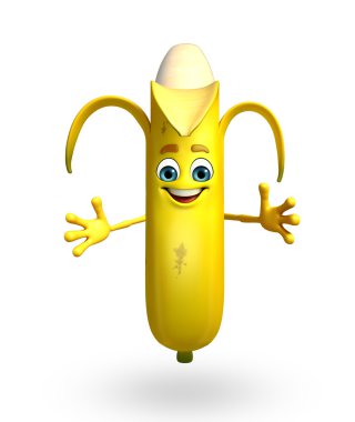 Çizgi film karakteri muz meyve