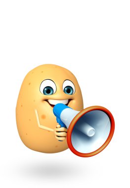 Çizgi film karakteri patates meyve