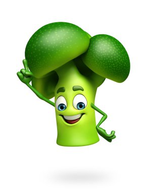 Çizgi film karakteri brokoli meyve