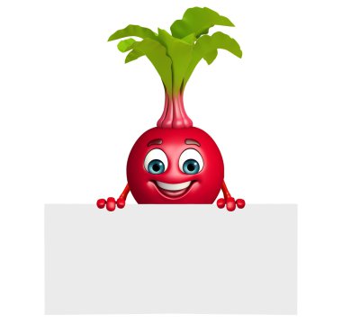 Çizgi film karakterini pancar kökü