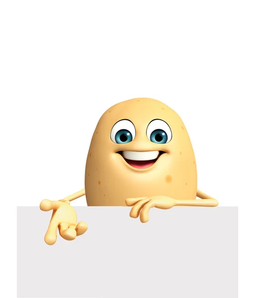 Çizgi film karakteri patates meyve — Stok fotoğraf
