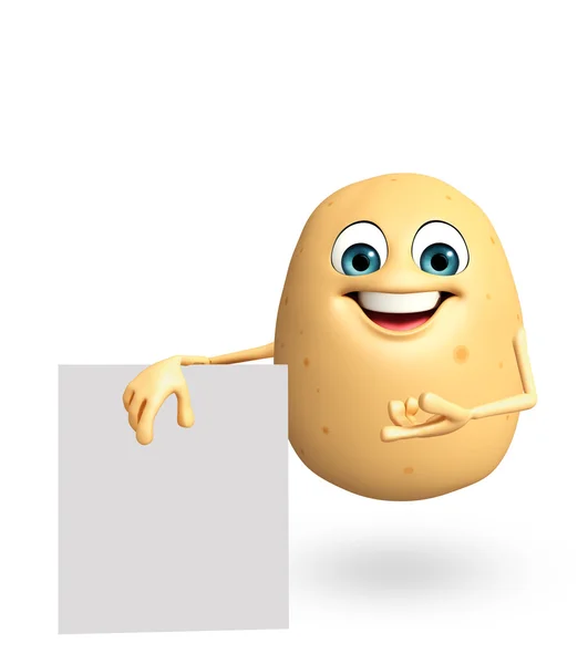 Cartoon character of  potato fruit — Stock Photo, Image