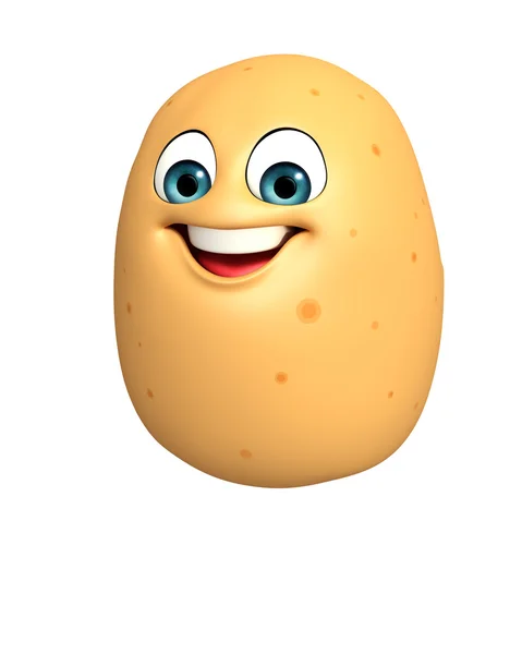 Cartoon character of  potato fruit — Stock Photo, Image