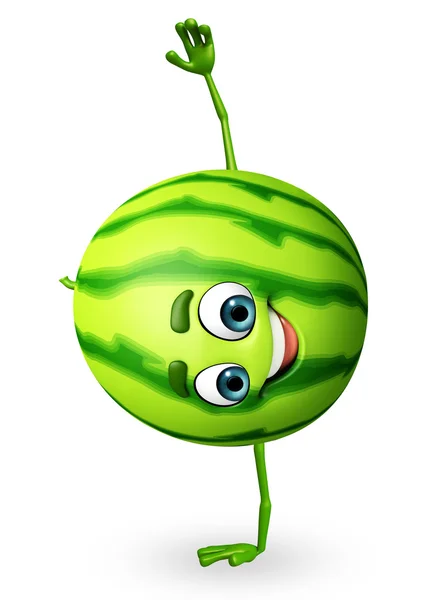 Seriefiguren vattenmelon — Stockfoto