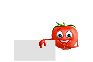 Çizgi film karakteri domates meyve