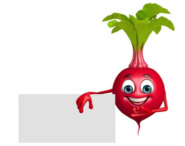 Çizgi film karakterini pancar kökü