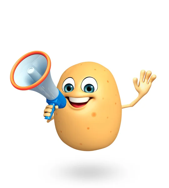 Kreslené postavičky z brambor ovoce — Stock fotografie