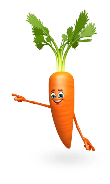 Cartoon character of  carrot — Stock Photo, Image