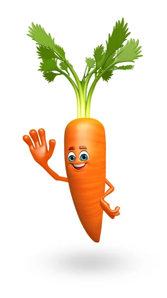 Cartoon character of  carrot — Stock Photo, Image