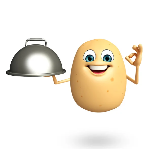 Cartoon character of  potato fruit — Stock Photo, Image