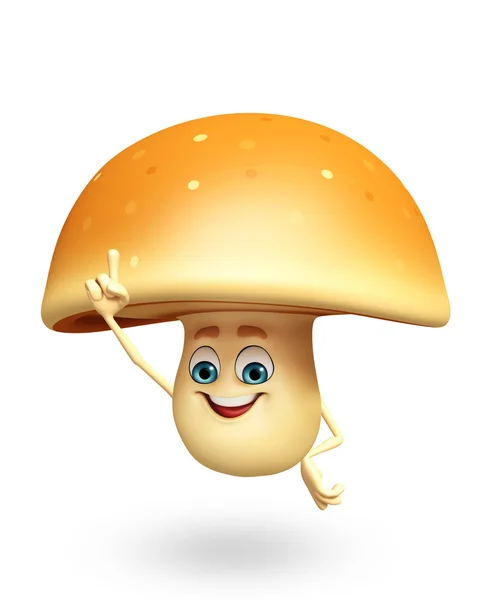 Cartoon character of mushroom ⬇ Stock Photo, Image by © pixdesign123