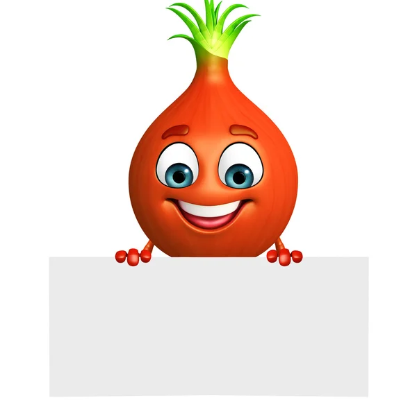 Cartoon character of onion — Stock Photo, Image