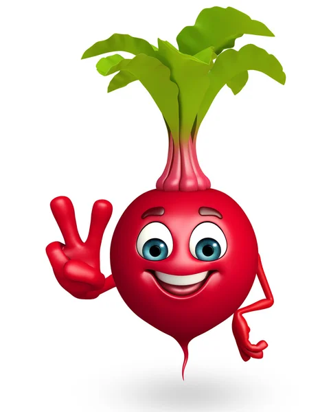 Cartoon character of beet root — Stock Photo, Image