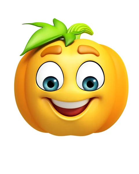 Cartoon character of pumpkin — Stock Photo, Image