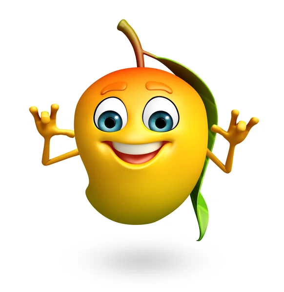Cartoon character of mango — Stock Photo, Image