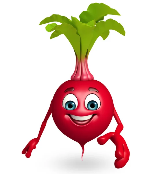 Cartoon character of beet root — Stock Photo, Image