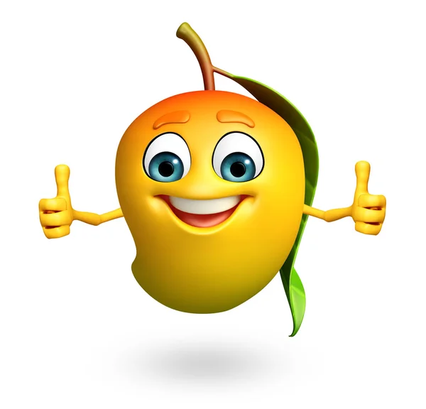 Cartoon character of mango — Stock Photo, Image