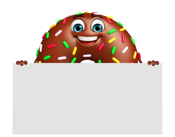 Çizgi film karakteri Donuts — Stok fotoğraf