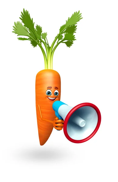 Cartoon character of  carrot — Stock Photo, Image