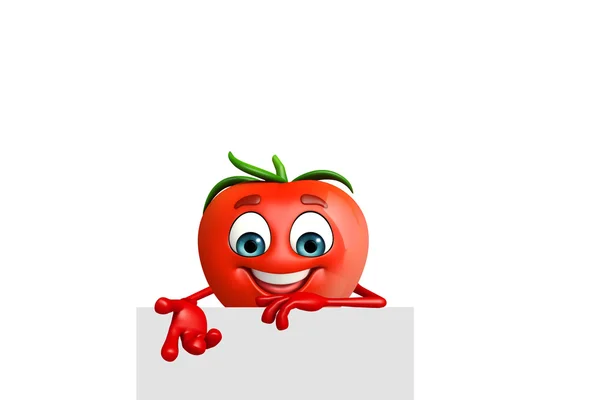 Carácter de dibujos animados de la fruta del tomate —  Fotos de Stock
