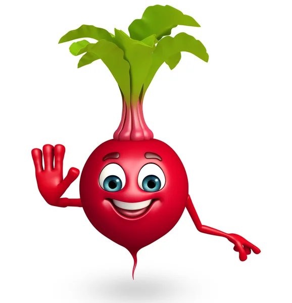 Cartoon character of beet root — Stock Photo, Image