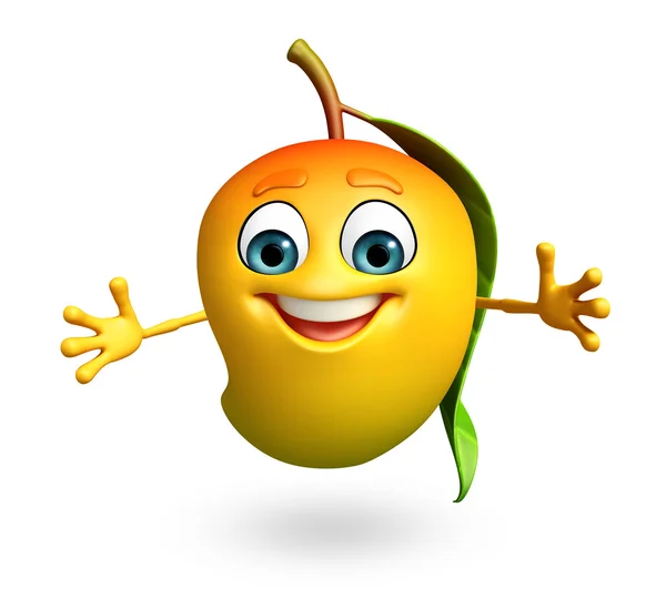 Мультяшний персонаж манго — стокове фото
