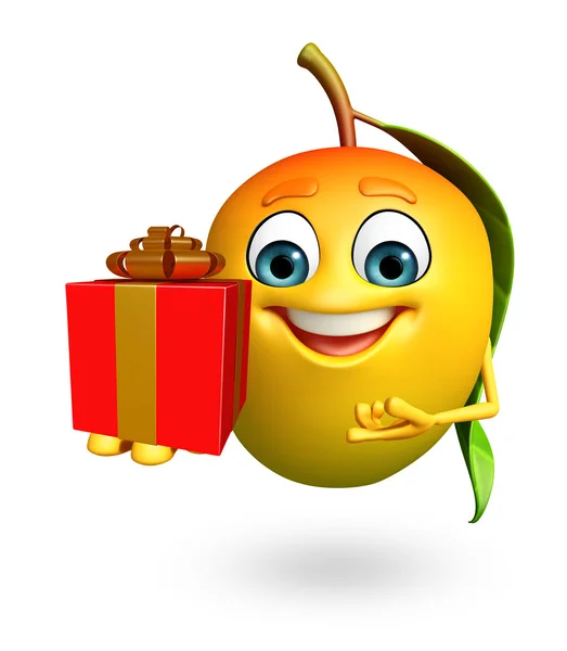 Cartoon character of mango — Stock Photo, Image