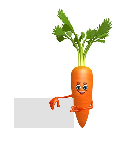 Cartoon character of  carrot — Stock Photo, Image