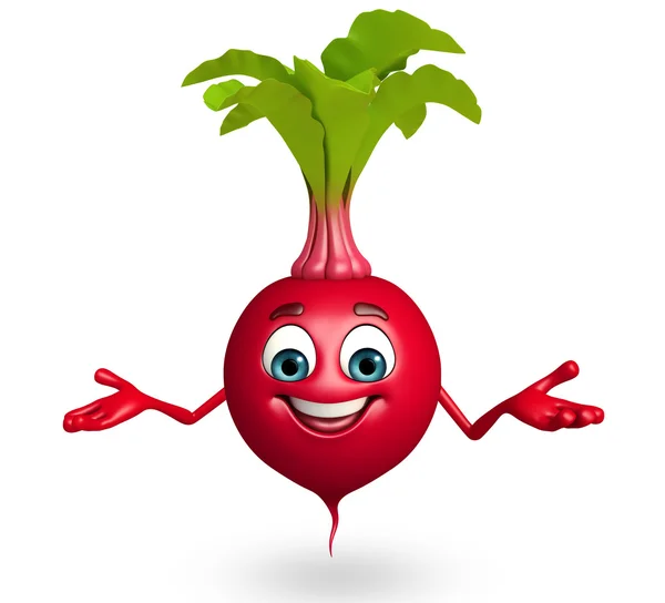 Cartoon character of beet root — Stock Photo, Image