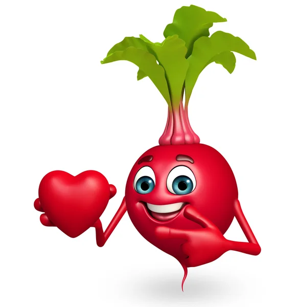 Cartoon character of beet root — Stock Photo, Image