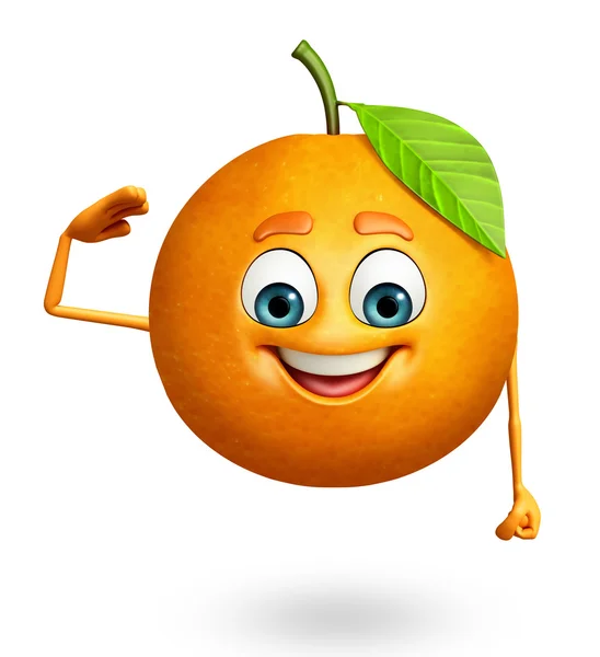 Personaje de dibujos animados de naranja —  Fotos de Stock