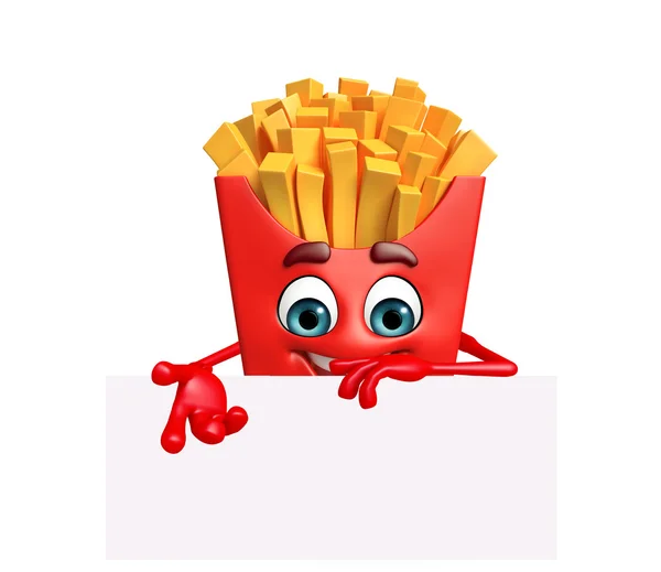 Personaje de dibujos animados de papas fritas —  Fotos de Stock