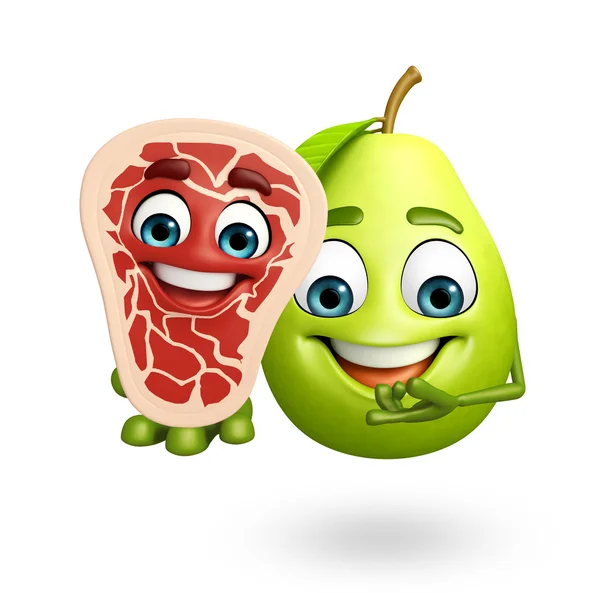 Cartoon character of guava — Stock Photo, Image