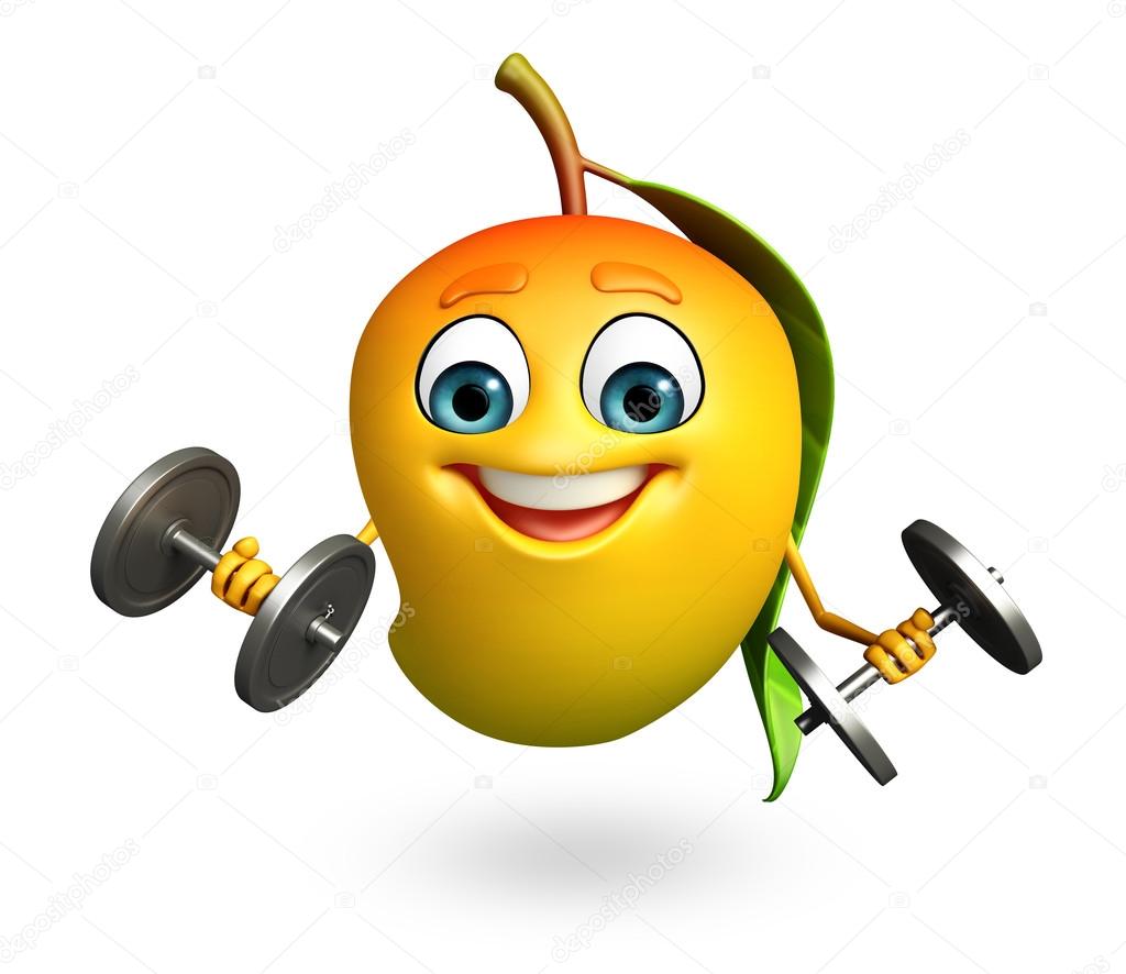 Cartoon character of mango Stock Photo by ©pixdesign123 81759494