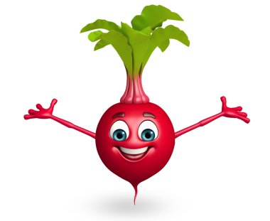 Çizgi film karakterini pancar kökü