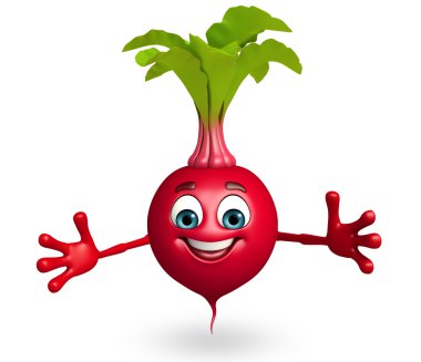 Çizgi film karakterini pancar kökü