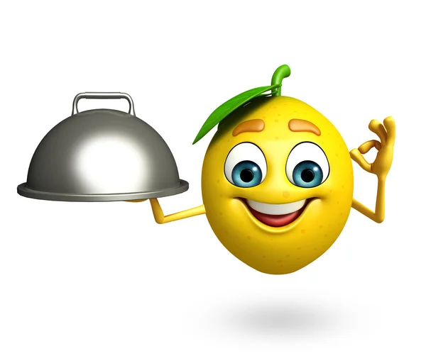 Cartoon character of lemon — Stock Photo, Image