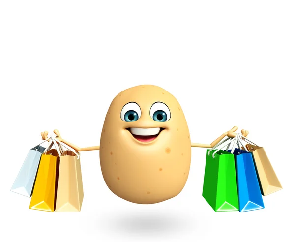 Cartoon character of  potato fruit — Stock Photo, Image