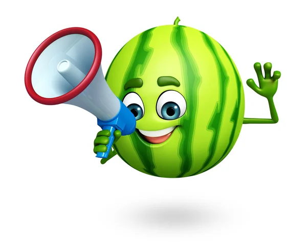 Personagem de desenho animado de melancia — Fotografia de Stock