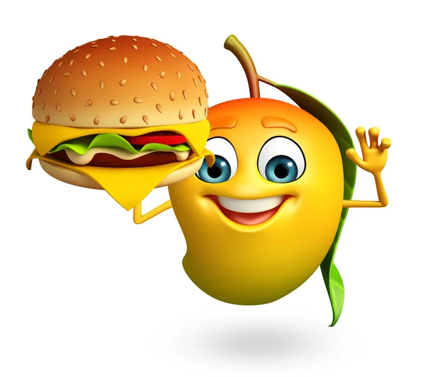 Cartoon character of mango — Stock Photo, Image