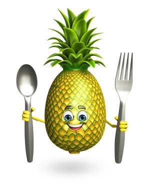 Çizgi film karakteri ananas