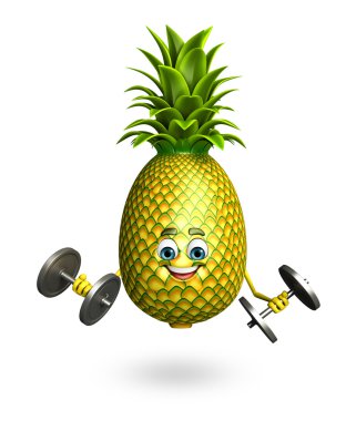 Çizgi film karakteri ananas